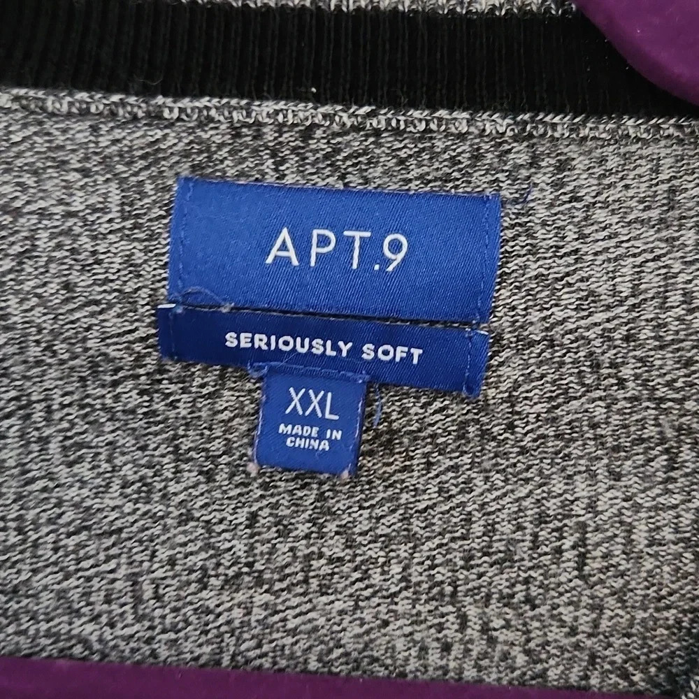 Dark Grey Apt 9 V Neck Sweater - Picture 12 of 13